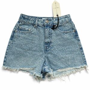 Rhinestone Denim Shorts